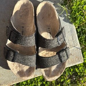 Birkenstocks nice slip on sandals, made for comfort